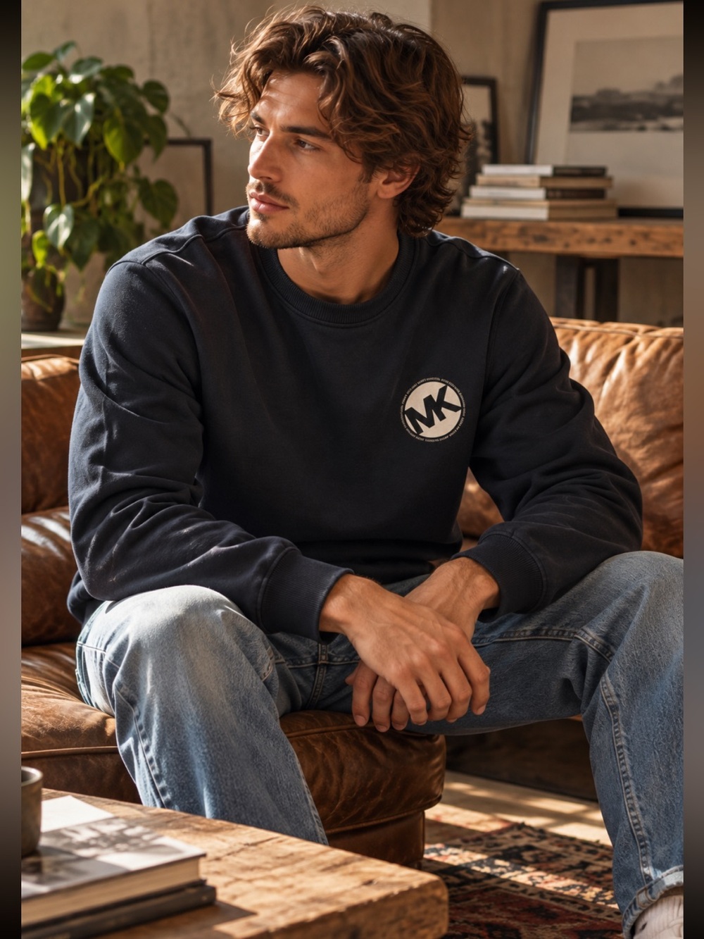MICHAEL KORS logo Crewneck for men!